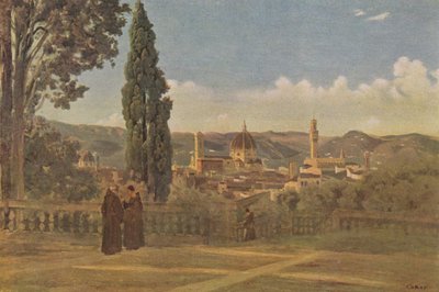 View of Florence from the Boboli Gardens by Jean Baptiste Camille Corot